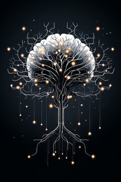 The image features an illustration where a stylized human brain seamlessly merges with circuitry, symbolizing the harmonious synergy between artificial intelligence and human intelligence.