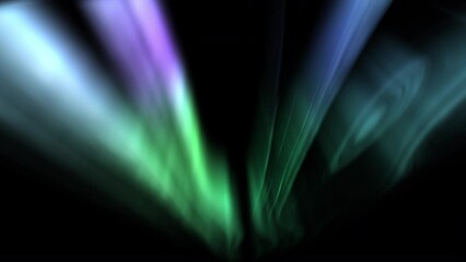 Enchanting Aurora Animation Green and Purple Loop