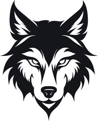 wolf logo vector wild animal nature 