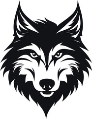 wolf logo vector wild animal nature 