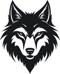 wolf logo vector wild animal nature 