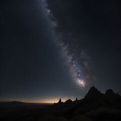 Milky Way and constellations at night