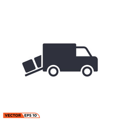 Fototapeta premium Icon vector graphic of Truck
