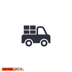 Icon vector graphic of freight car 