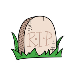 Eerie Tombstone halloween Illustration
