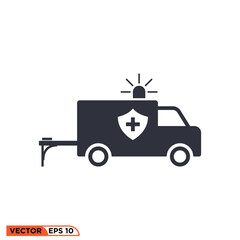 Icon vector graphic of Ambulance car