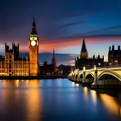 Fototapeta premium houses of Parliament generating by AI technology