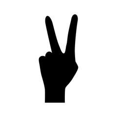 Hand symbol icon vector. Hand illustration sign. Symbol shown by the hand sign.