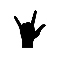Hand symbol icon vector. Hand illustration sign. Symbol shown by the hand sign.