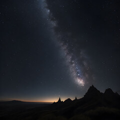 Milky Way and constellations at night