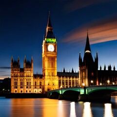 houses of parliament generating by AI technology