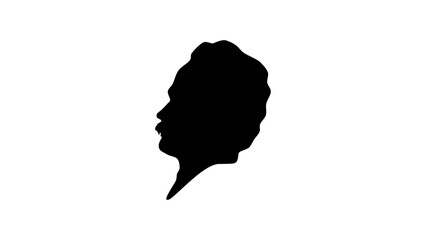 Ivan Franko silhouette