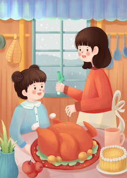 Illustrated Thanksgiving Day