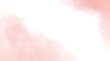 Pink watercolor background abstract texture with color splash design. Soft pastel pink water colour background painted on white paper texture.
