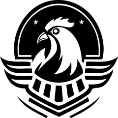 simple rooster logo