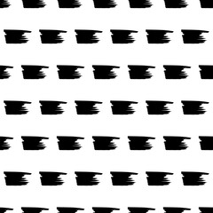Seamless pattern with black marker scribbles