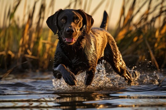 Hunting dog in Komyshi - Powered by Adobe