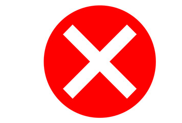 バツマーク　ボタン　ベクター　eps	
