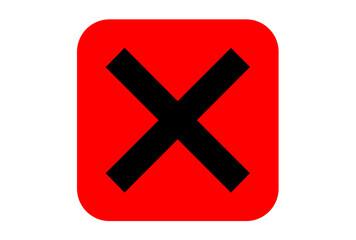 バツマーク　ボタン　ベクター　eps	