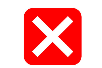 Obraz premium バツマーク ボタン ベクター eps 