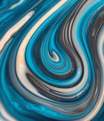 Background of abstract ocean with natural texture, marble swirls and agate ripples 