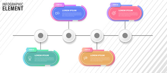 Business information display Process chart Abstract element of the diagram diagram with step, option, section or process Vector business template for presentation Creative concept for infographic
