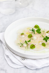 Coquille carpaccio