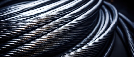 aluminum cable close-up