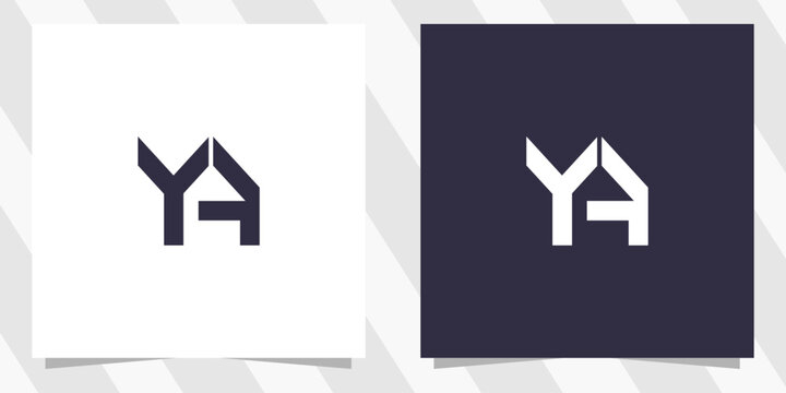 letter ya ay logo design