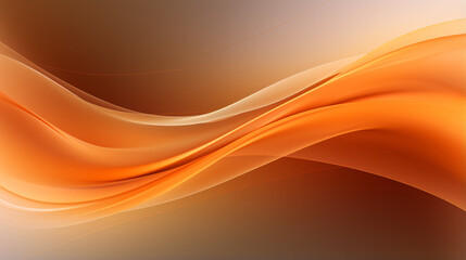 Abstract background with flowing orange waves design