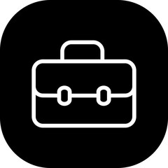 Job human resources icon with black filled line outline style. business, job, work, symbol, management, set, line. Vector Illustration