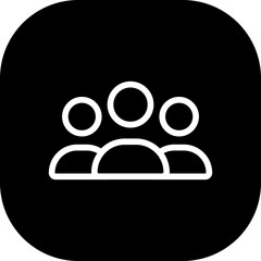 Candidate human resources icon with black filled line outline style. candidate, business, job, people, career, human, leadership. Vector Illustration