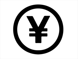 Chinese yuan currency sign vector art
