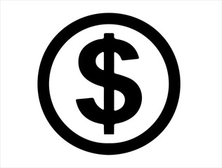 American dollar currency sign vector art