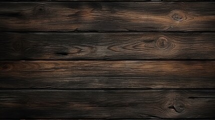 Obraz na płótnie Canvas Overhead view of old dark brown wooden table, Wood texture background. Top view of vintage wooden table with cracks 