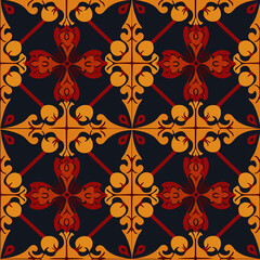 Medieval Seamless Textile Pattern