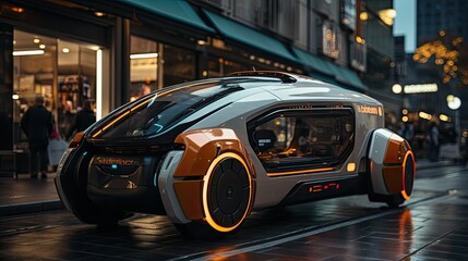 Sports car concept design. Generative AI