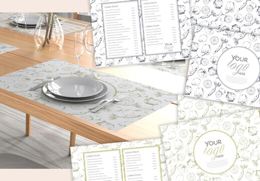 Tablecloth Veggie Menu