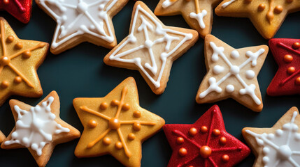 Obraz premium christmas gingerbread cookies