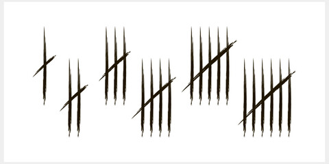 Obraz premium Doodle tally mark count icon Sketch vector stock illustration EPS 10
