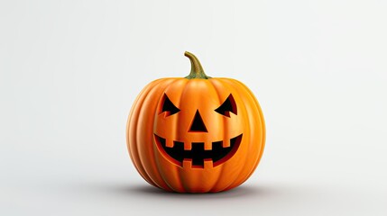Fototapeta premium Jack O' Lantern Halloween Pumpkin. Generative AI