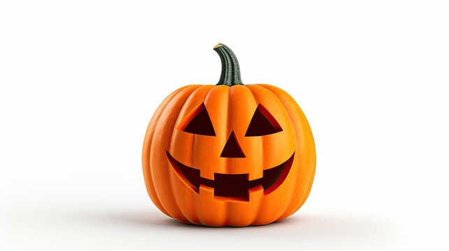 Jack O' Lantern Halloween Pumpkin. Generative AI
