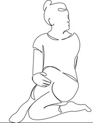 elderly woman doing yoga longevity