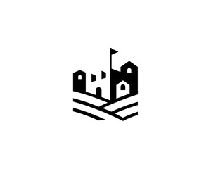 Castle silhouette logo