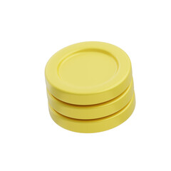 3D Coins Illustration