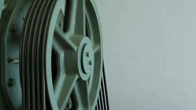 Maintenance of elevator shafts Cable control. Elevator transport