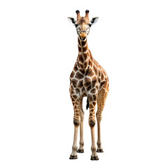 Fototapeta premium Giraffe on transparent background