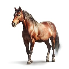 Obraz na płótnie Canvas Horse (white background)