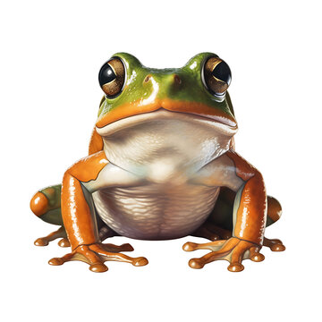 Frog on transparent background