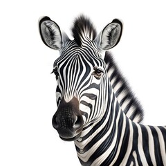 Zebra's Striped Beauty - Nature's Monochrome Marvel